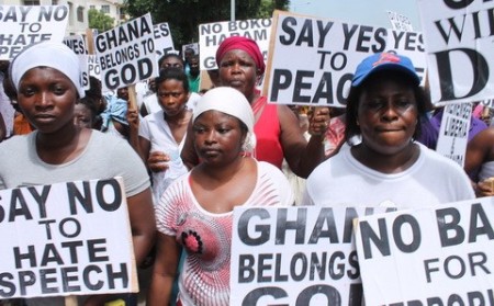 Thousands March for peace in Ghana